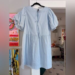 H&M striped dress - EUC XL